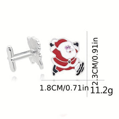 Boy's Christmas Santa Claus Cufflinks - Cuff Nails