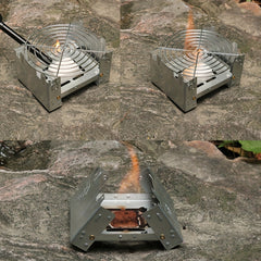 Portable Camping Alcohol Stove Foldable for Cooking