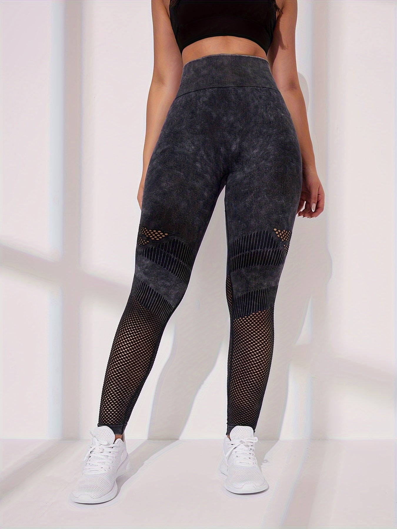 Hollow Fitness Gym Leggings Stretch Yoga Workout Pants
