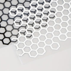 Honeycomb Shaped Waterproof Motorcycle Sticker Decal