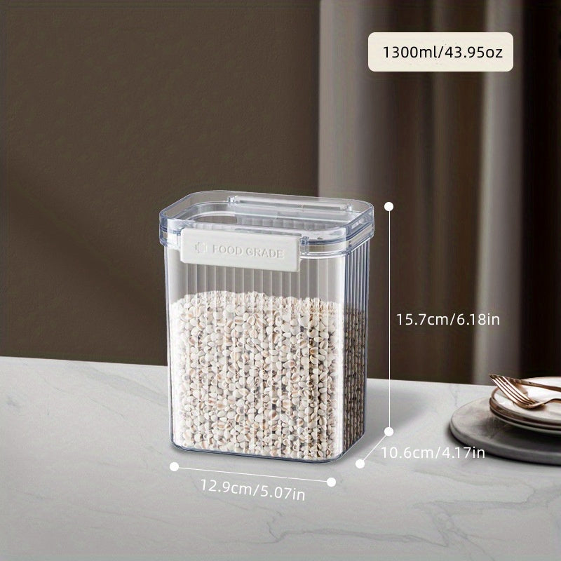 Clear Striped Food Storage Containers with Lids Moisture proof Fresh keeping