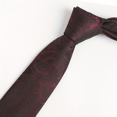 Men's Neckties Striped Floral Necktie Wedding Party