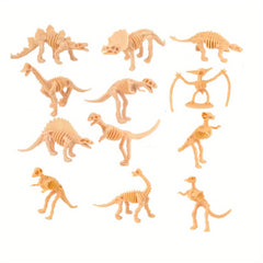 12pcs Dinosaur Skeleton Excavation Game Educational Toys