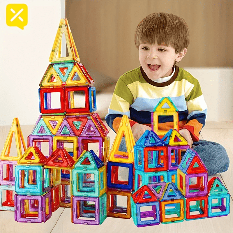Magnetic Building Blocks Toy Colorful DIY Construction Block Stick
