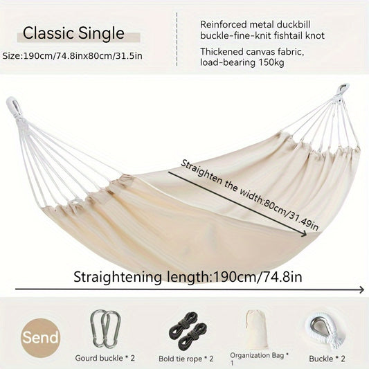 Outdoor Swing Camping Hammock Single/Double Indoor Dorm Hammock
