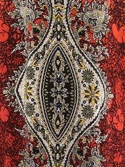  Boho Kaftan Dress Women's Plus Tribal Print Batwing Sleeve V Neck Maxi