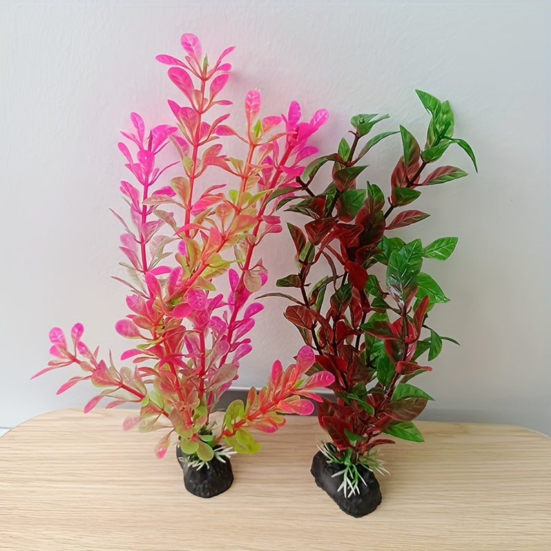 14pcs Artificial Corals & Plants for Vibrant Fish Tank