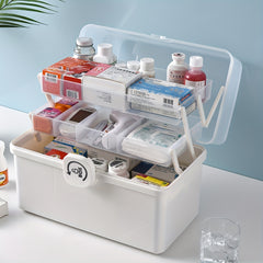 Medicine Storage Box Household Portable Container Large Capacity