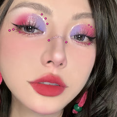 144 Pcs Rose Makeup Face Stickers Rhinestone Decoration