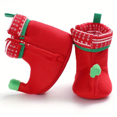 Christmas Theme Cozy Boots for Baby Boys and Girls