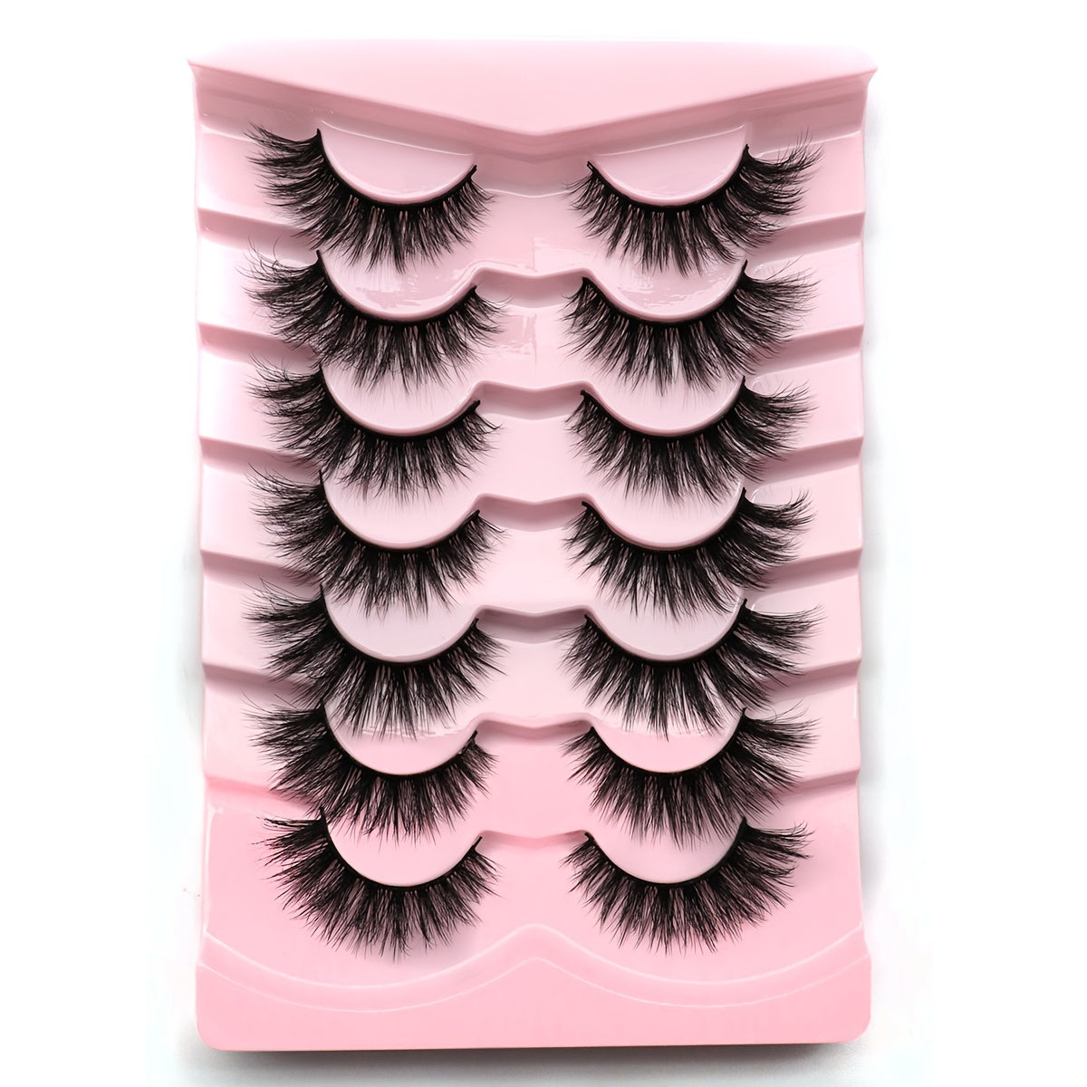 7 Pairs 17mm Full Strip Thick Curling Fluffy False Eyelashes