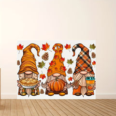 Three Gnome Canvas Wall Art for Living Room Decor