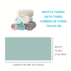 Soft Cotton Waffle Bath Towel 70x140cm