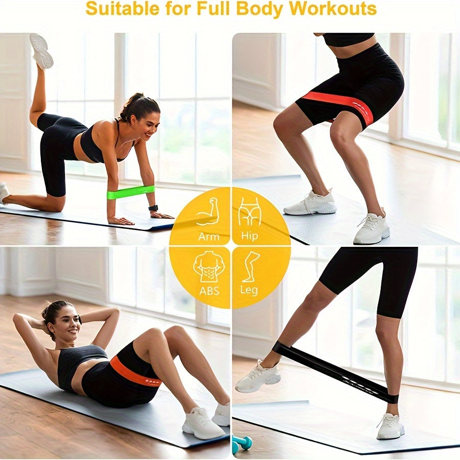 Yoga Resistance Belt for Leg Thigh Hip Arm Training Elastic Tpe Pilates