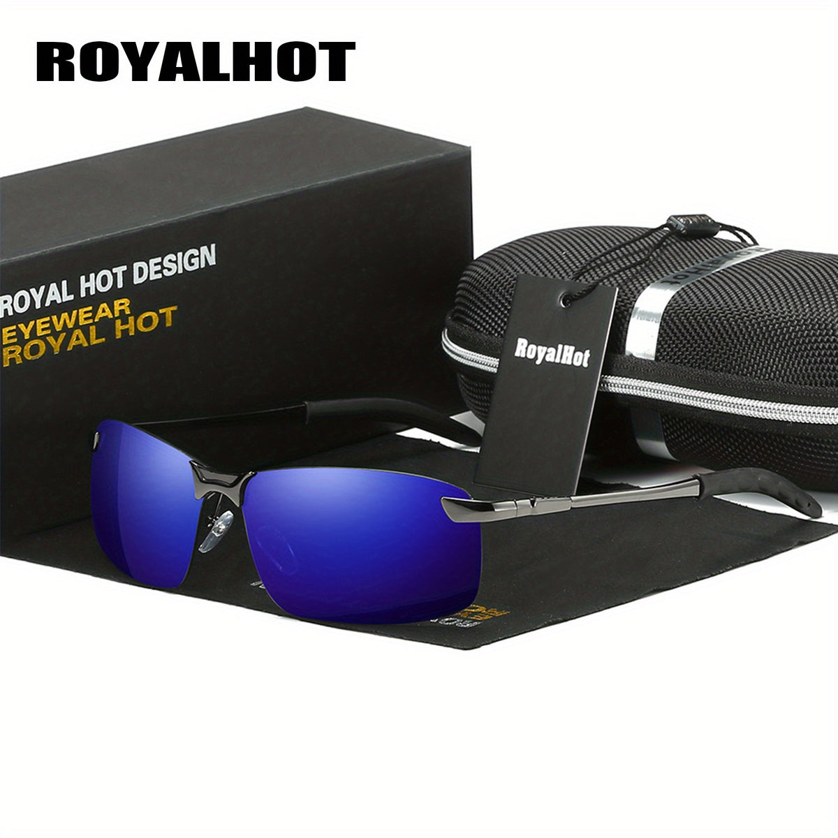 RoyalHot Men's Reflective Polarized UV400 Sunglasses