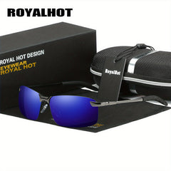 RoyalHot Men's Reflective Polarized UV400 Sunglasses