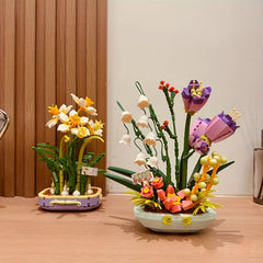 Colorful Flower Arrangement Set with Peonies & Orchids