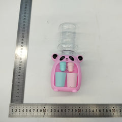 Mini Panda Water Dispenser Toy Dual Outlet Press Type Beverage Machine