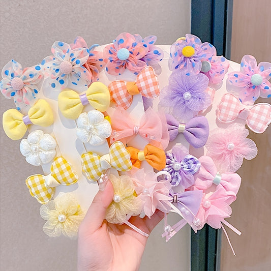 10pcs Flower Hair Clips for Girls