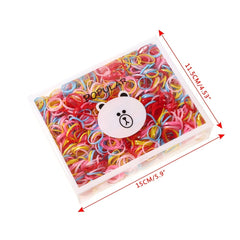 2000 Colorful Elastic Hair Rubber Bands Ponytail Holders for Girls No Damage