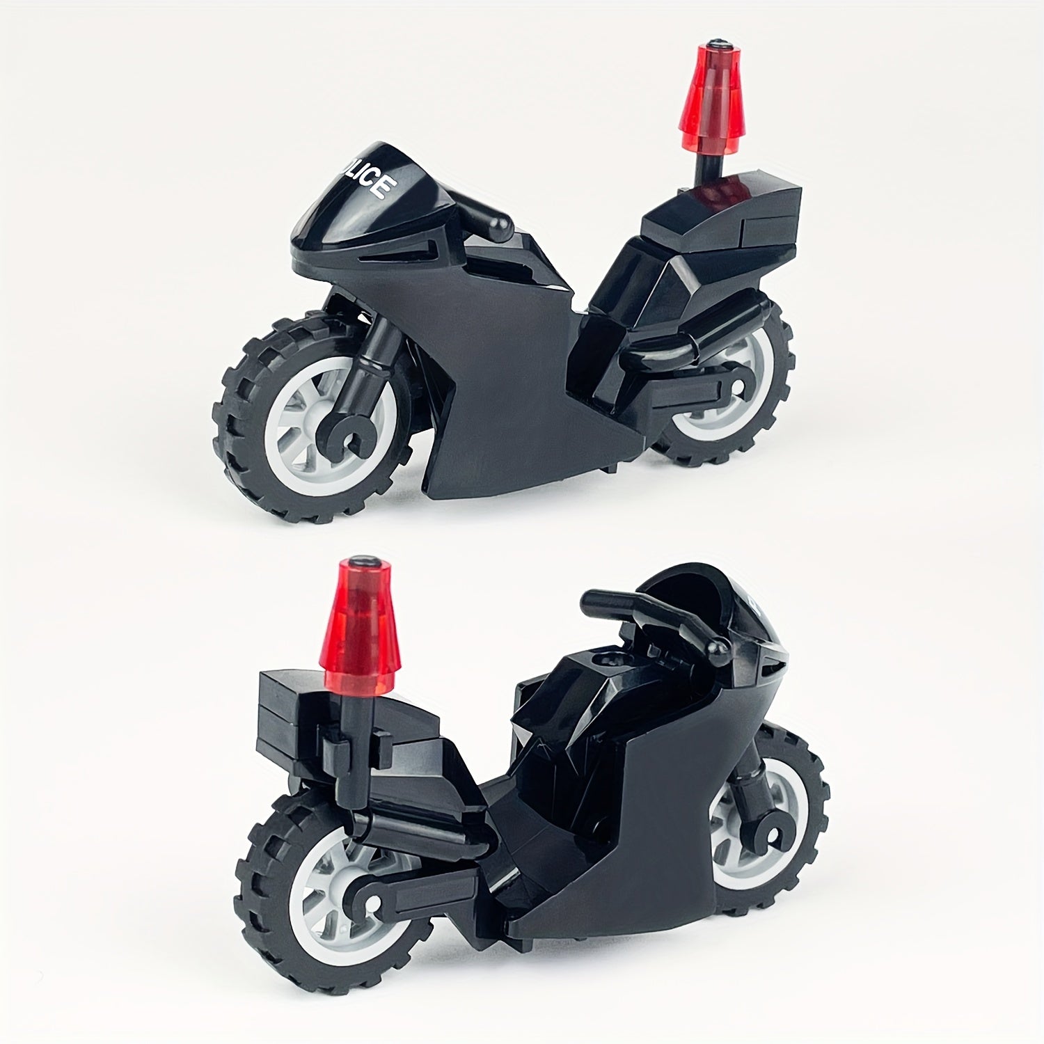 ABS Motorcycle Building Block Assembly Toy - Christmas & Halloween Scene