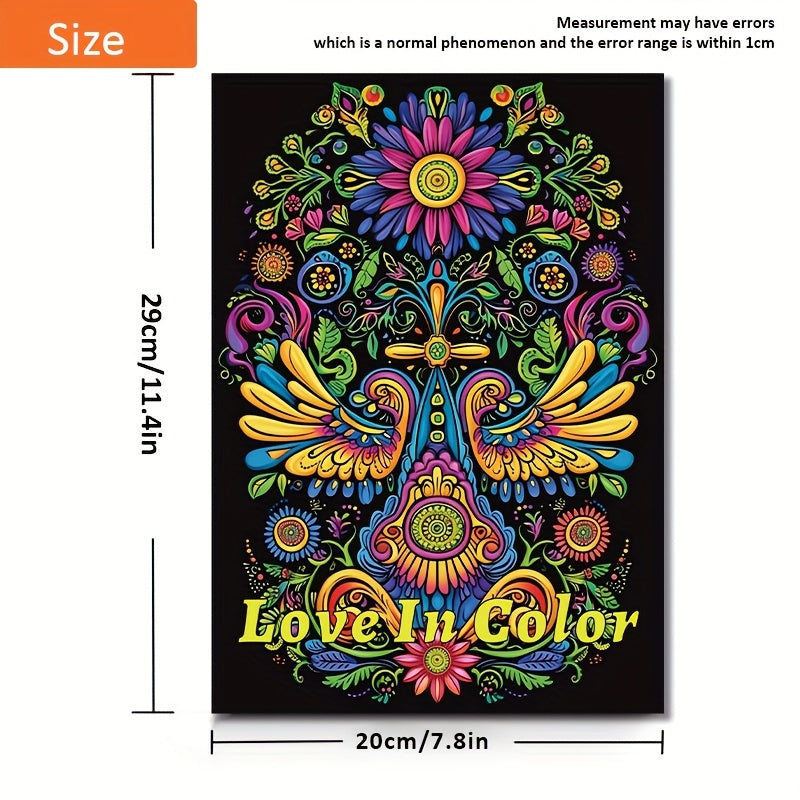 Deluxe Love Theme Coloring Book - Vibrant Pages, Perfect Gift