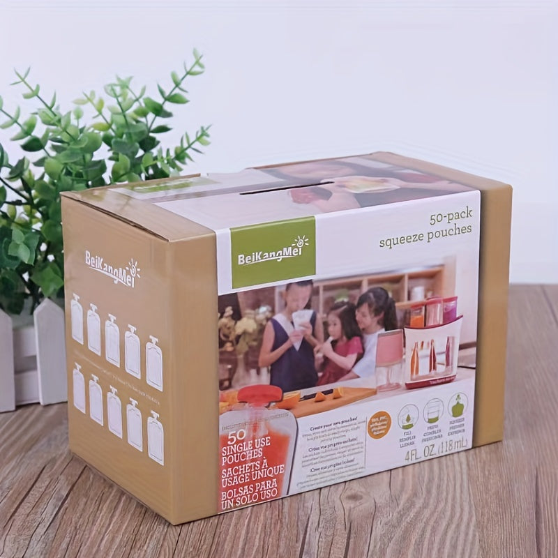 Household Kitchen Dispenser for Fruit Purees with Food Preservation Bags