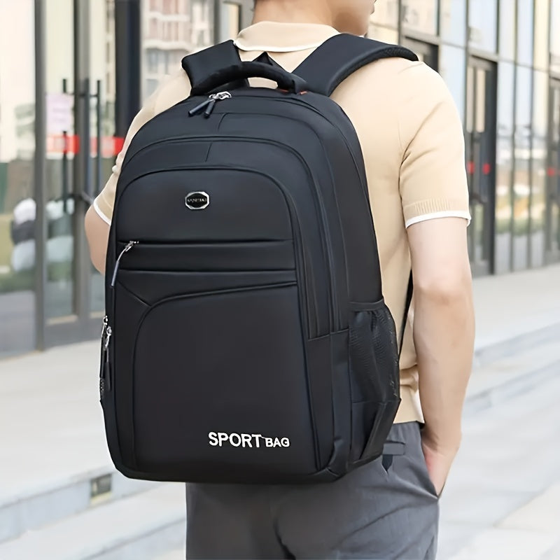 Large Capacity Men's Backpack Student Schoolbag Waterproof Travel Bag