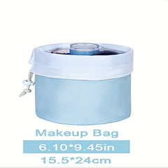 Travel Makeup Bag Waterproof Barrel Shape Cosmetic Bag for Women