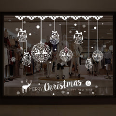 Christmas Chain Door Decals Glass Sticker Decoration For Windows