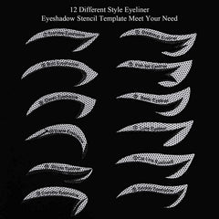 Eyeliner Eyeshadow Sticker Self Adhesive Stencil 2 Sheets