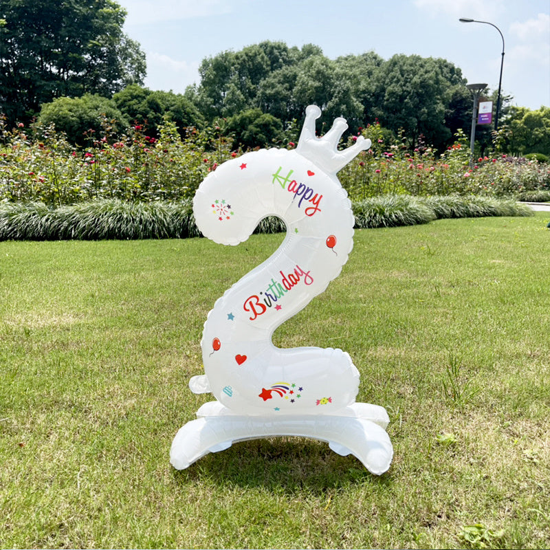 DIY Number Balloon for Birthday Party Decorations