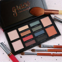 Matte Eyeshadow Palette 12 Colors Highly Pigmented Nudes Warm Natural Smokey