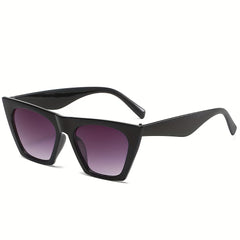 Square Frame Cat Eye Sunglasses Gradient Lens UV400