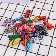 58pcs Leopard Print Bow Hair Clip Set for Girls