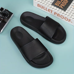 Men's Non Slip Slides Lightweight Open Toe Quick Dry Slippers