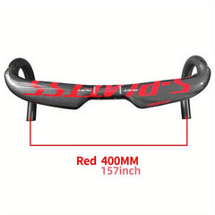 Carbon Road Handlebar Bicycle Accessories Red Silver Full Carbon Handlebar 31.8