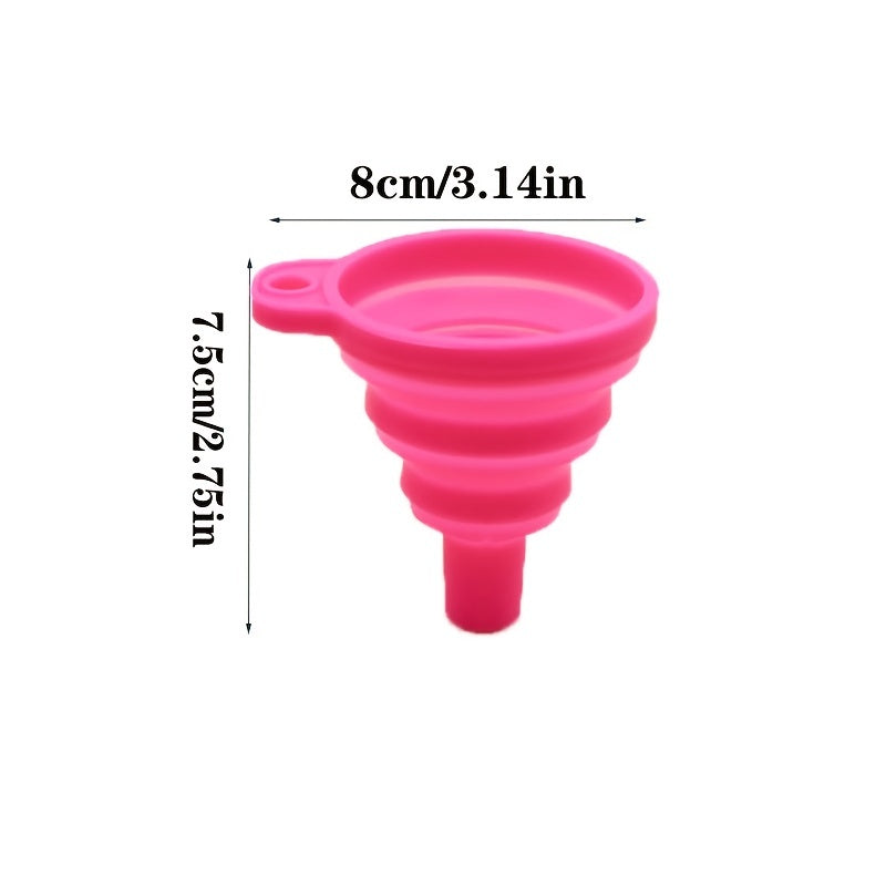 Universal Silicone Liquid Funnel Telescopic Long Neck for Easy Changes