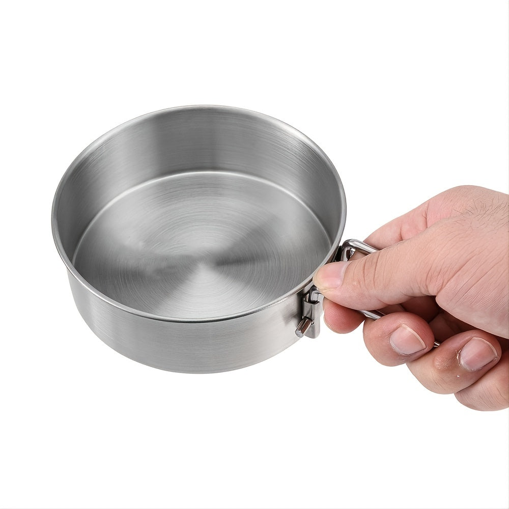 Portable Stainless Steel Charcoal Stove Set for Outdoor Cooking