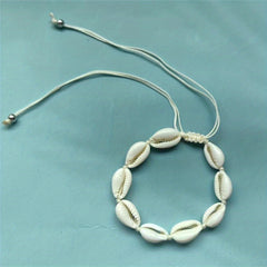 Shell Braided Bracelet Hawaiian Style Beach Necklace