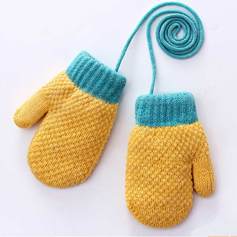 Children's Knitted Gloves Coldproof Mittens