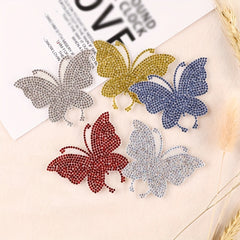 Colorful Rhinestone Butterfly Iron On Patches