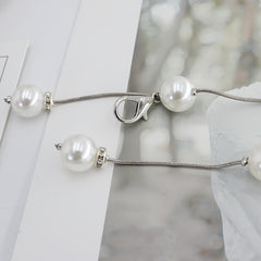 Pearl Belt Thin Waistband Chain Belt For Party Dress & Wedding Dresses