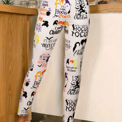 Women's Plus Witch Graphic High Waisted Skinny Leggings