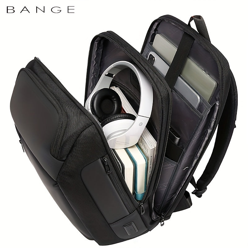 BANGE Business Travel Backpack USB Charging Waterproof Commuter Backpack
