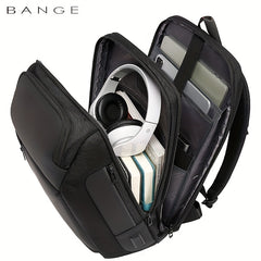 BANGE Business Travel Backpack USB Charging Waterproof Commuter Backpack