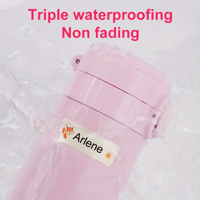 Custom Name Stickers Waterproof Labels Animal Tags Pack Of 120 180pcs