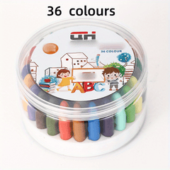 12 24 36 Plastic Hole Crayons Correct Grip Washable No Dirty Hands