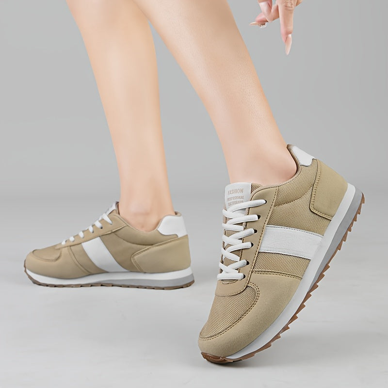 Women's Chunky Sneakers Anti-slip Lace-up Running Shoes