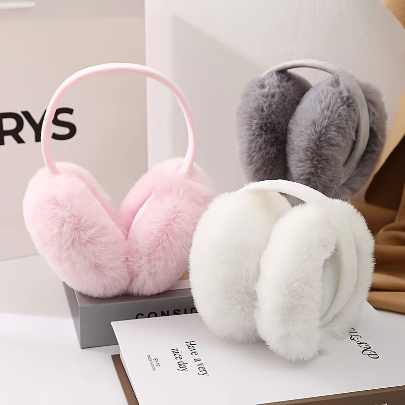 Women's Winter Ear Muffs Headband and Hat Set